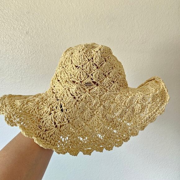 Mud Pie Floppy Summer Hat Tan - Picture 1 of 7